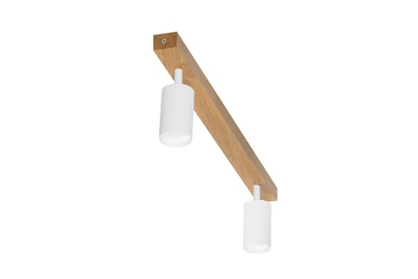 Moderne hvid lampe - 2 x GU10 - L=60 cm