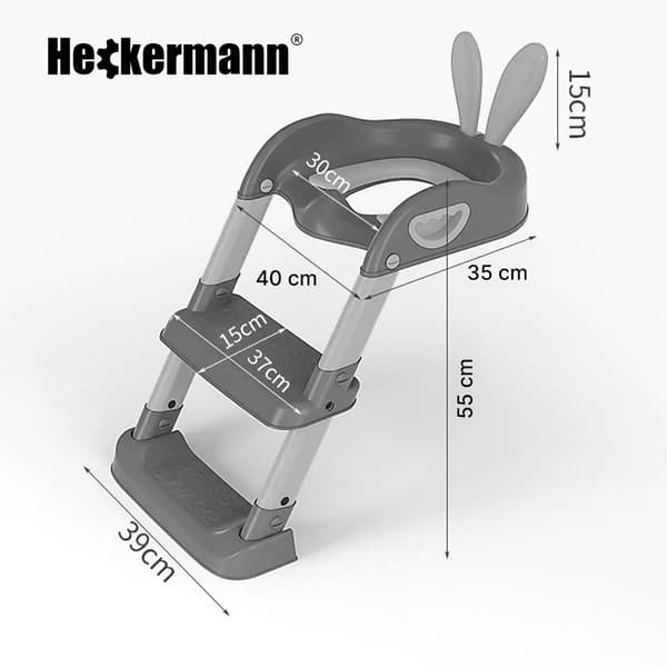 Heckermann Rosa Toalettsitsöverdrag