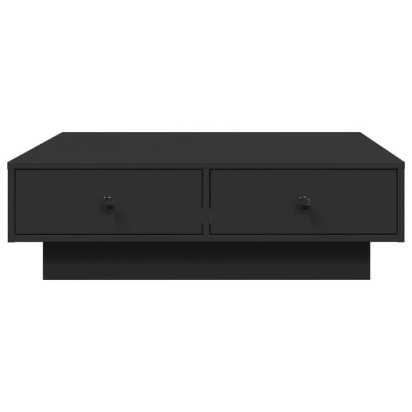 vidaXL sofabord, sort, 90x90x28 cm, spånplade