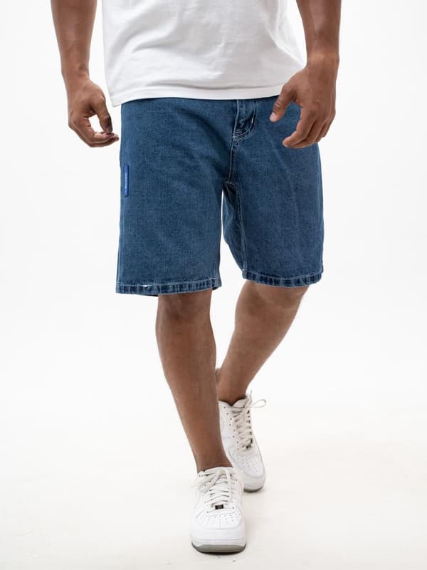 MyStars Blå Basic Herr Blå Jeansshorts 29