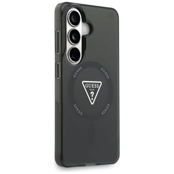 Guess IML Gradient Triangle MagSafe -kotelo Samsung Galaxy S26:lle, musta