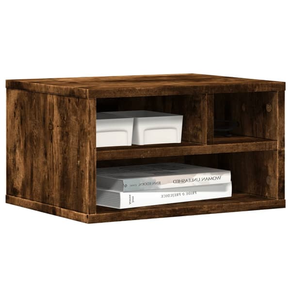 vidaXL printerstativ røget eg 40x32x22,5 cm