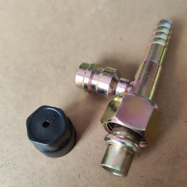 Stik til aircondition, lige G8-ventil, H-stål