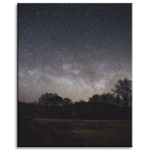 Lærredstryk Rummet Stjernehimmel 40x50 cm