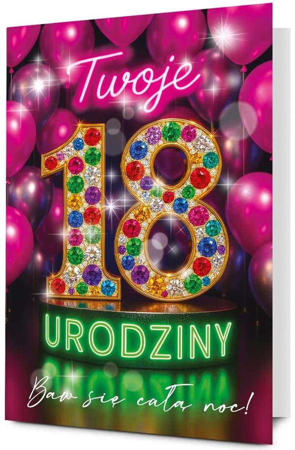 Mega-syntymäpäiväkortti 18