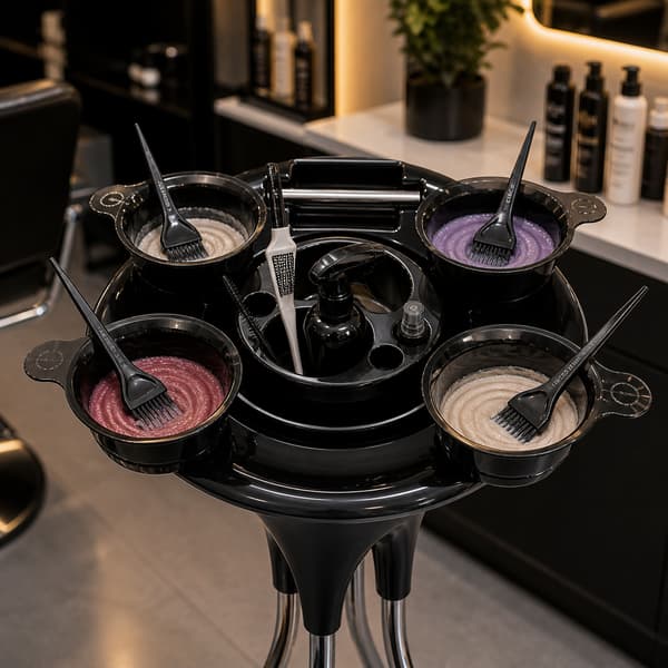 Frisørassistentvogn til farvning af kosmetik til SPA-salonens stativ