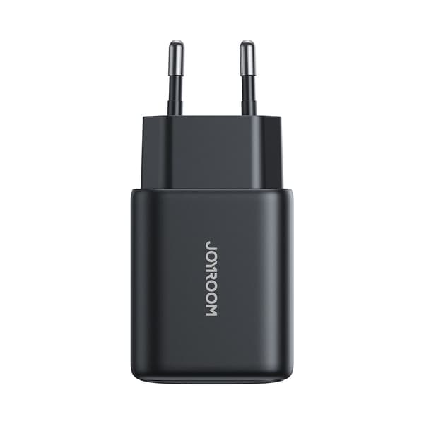 USB-C ja USB-A 25W SFC PPS PD -seinälaturi - musta