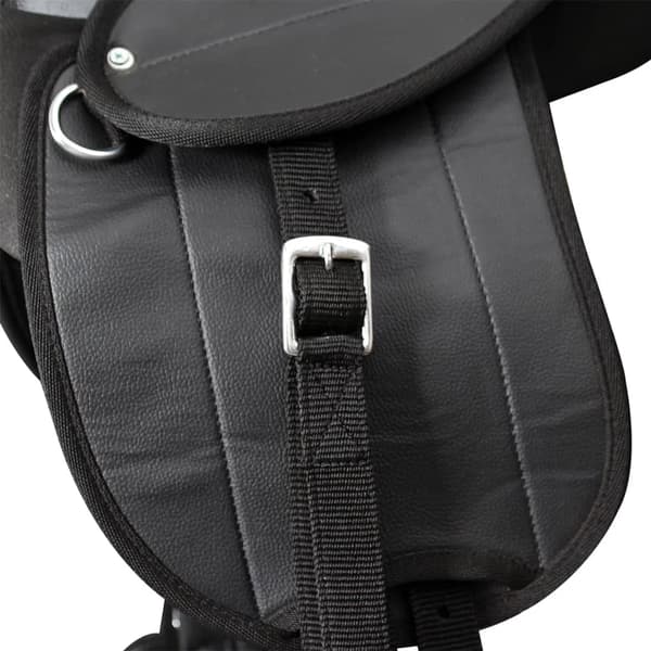vidaXL ponysadel 25 cm sort