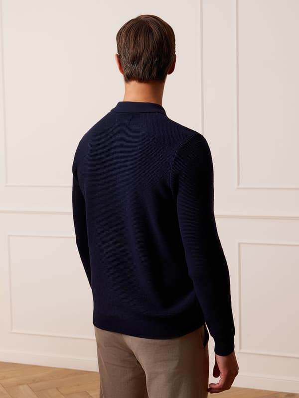 MARINEBLÅ JUKON SWEATER M