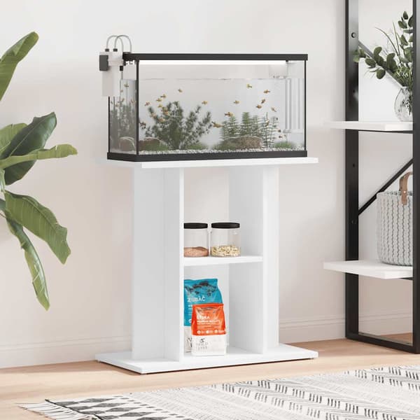 vidaXL Akvariumskåp vit 60x30x60 cm