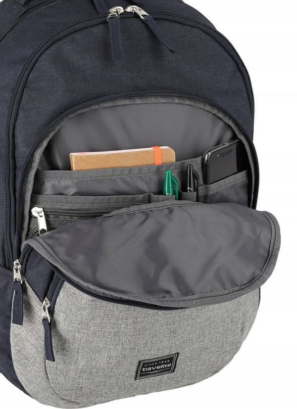 PL144 Travelite Basic-rygsæk til bærbar computer, skole, turist, by
