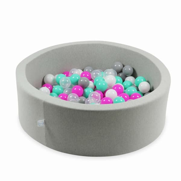 Legetøjskugler ø7cm 50 stk. hvid, pink, mint, grå, transparent