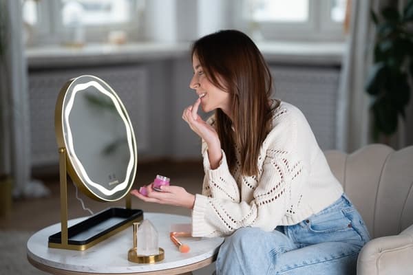 Beautifly Rund LED Sminkspegel