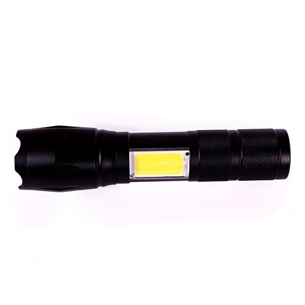 Ladattava LED-taskulamppu COB-sivuvalolla ja 3 tilalla