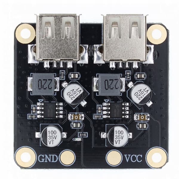 Rosfix 2-kanals spændingsomformer oplader 2.0 3.0 USB step-down