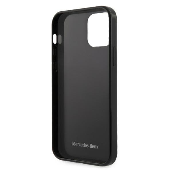 Mercedes Sølv Stjerne Mønster Etui til iPhone 12 Pro Max, Sort