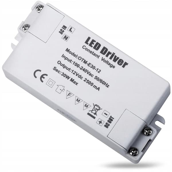 LED-transformator 240 12V DC 2.5A LED MR11, MR16