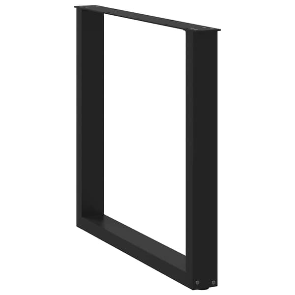 vidaXL sofabordsben, 2 stk., sort, 80x(72-73) cm, stål