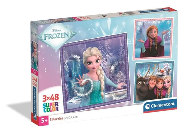Puslespil 3x48 Super Farve Prinsesse