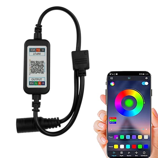 RGB LED-controller BLUETOOTH-controller til LED-strimler 6A 72W 12V