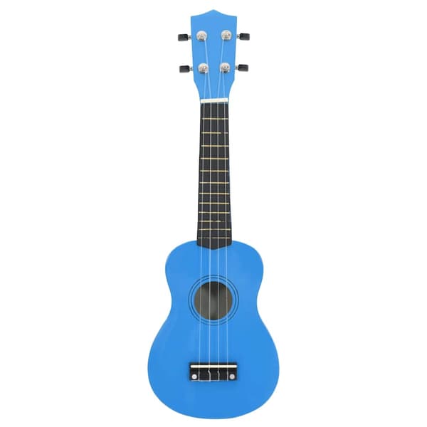 vidaXL Sopraanoukulele kotelolla lapsille, sininen, 23"