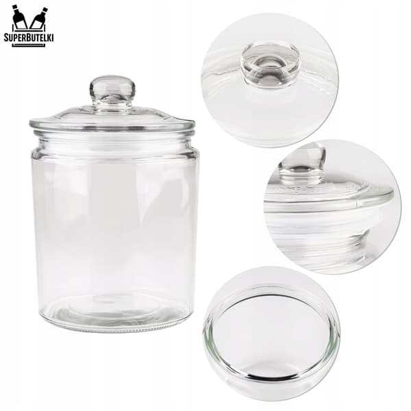 CIACHO 2 L glasburk med glaslock