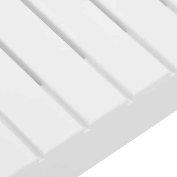 vidaXL Trädgårdsbord, Plast, Vit