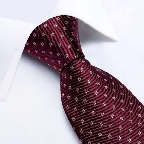 Herrslips 8 cm elegant jacquardnäsduk + manschettknappar