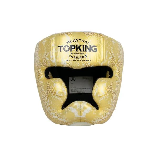 Top King Super Star Snake Boxningshjälm Vit M
