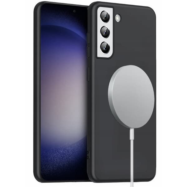 Etui til Samsung Galaxy S23, Silikone MagSafe, Sort