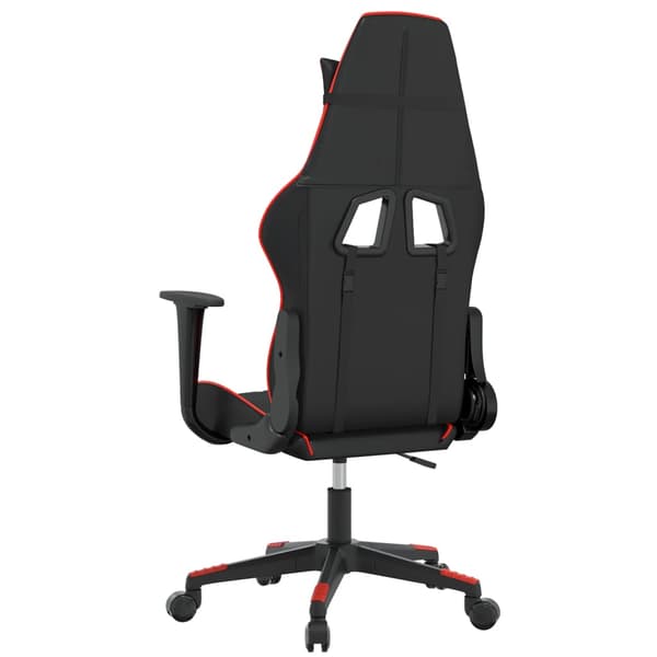 vidaXL gamingstol, sort og rød, kunstlæder
