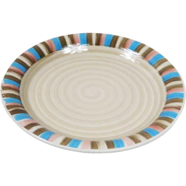 Randig mattallrik, diameter 26 cm