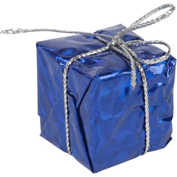 Presentpakke til juletræ, julepynt, sæt med 12 dele