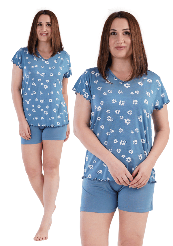 Vienetta Pyjamas til kvinder, viskose, 3XL, plus size, stor