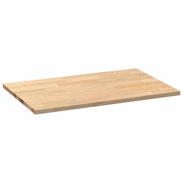 vidaXL køkkenbordplade, 100x63,5x2,7 cm, rektangulær, massivt egetræ