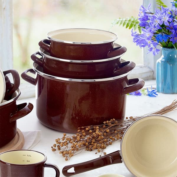 BRUN emaljegryde 20 cm, 3 l