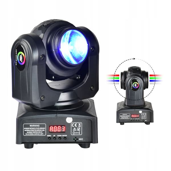 LIGHT4ME twin beam 210 mini LED moving head dobbeltsidet