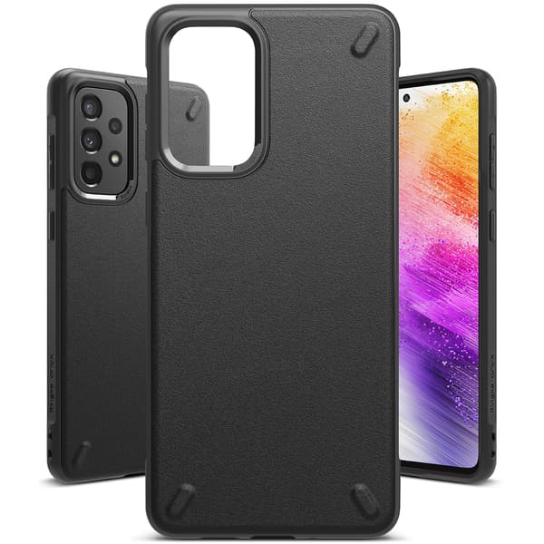 Holdbart og fleksibelt Galaxy A73 Onyx sort cover