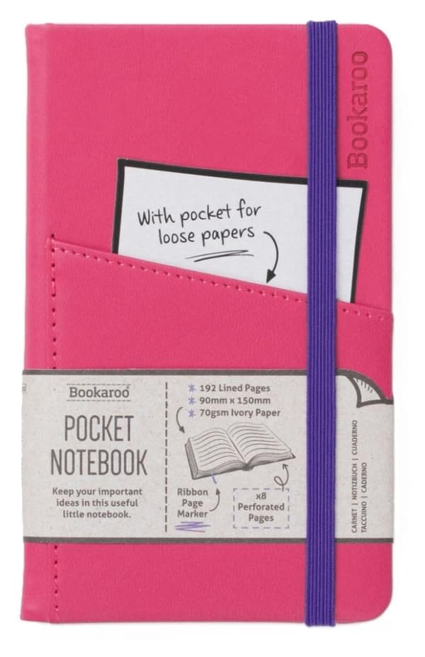 Bookaroo Notebook Journal Lomme A6 - Pink