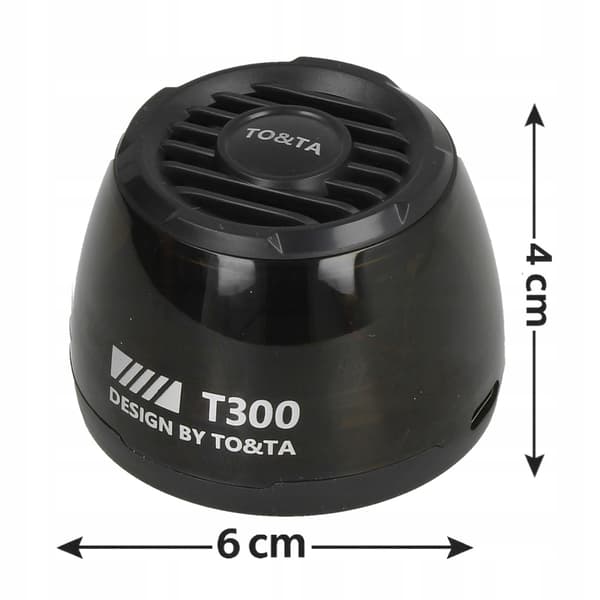 Trådlös Bluetooth-högtalare MP3 microSD LED Magnetisk Svart N65C