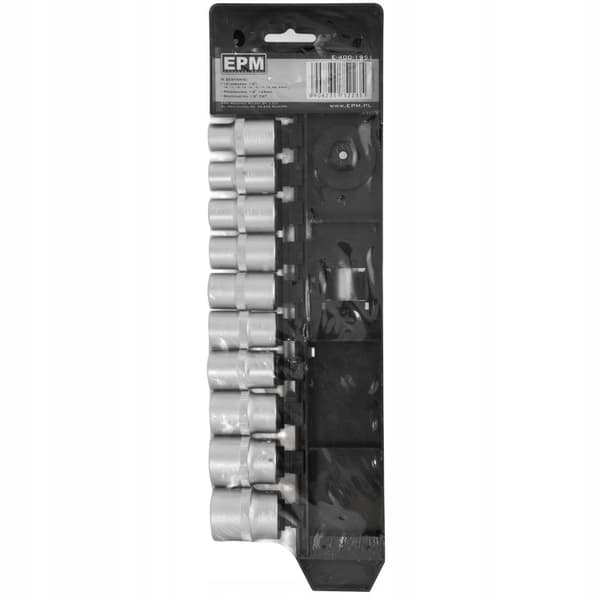 1/2'' hylsnyckelsats 12 delar