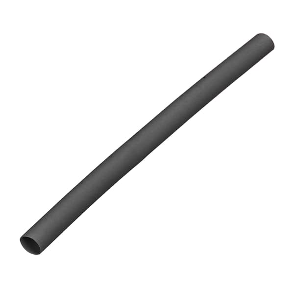 Krympeslange med diameter 6 mm, 1 m, 100 cm, sort
