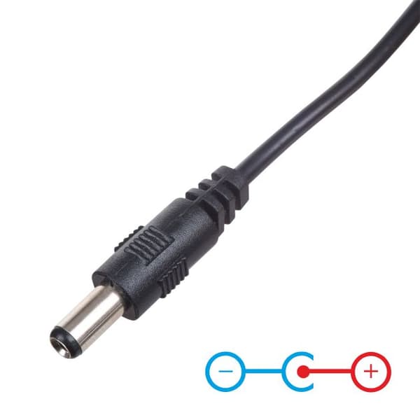 Akyga AK-DC-04 USB - DC 5,5x2,5 mm strømkabel til tablet-router 80 cm