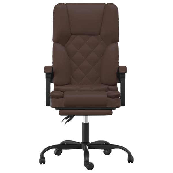 vidaXL Massagestol brun konstläder