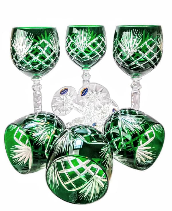 Smaragdkristallvinglas 280 ml Ananas