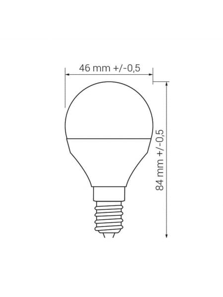 Lamppu ORO-E14-G45-TOTO-8W-WW, 3000K
