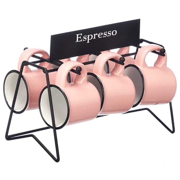 Sæt med 100 ml lyserøde espressokopper