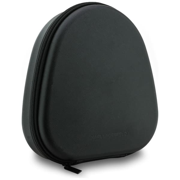 Karl Lagerfeld Grained Initials Bluetooth ANC Over-Ear Hovedtelefoner Grå
