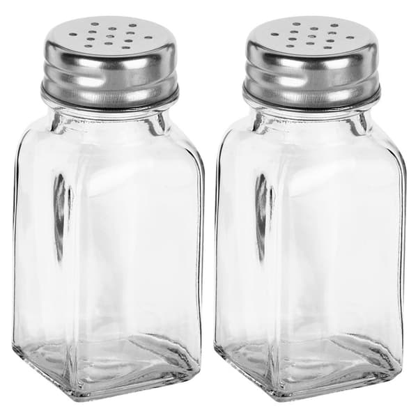 Salt- og peberkar i glas 80 ml 2 stk