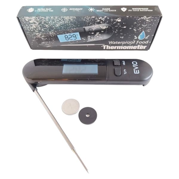EVIO digital köttermometer IPX7 vattentät och